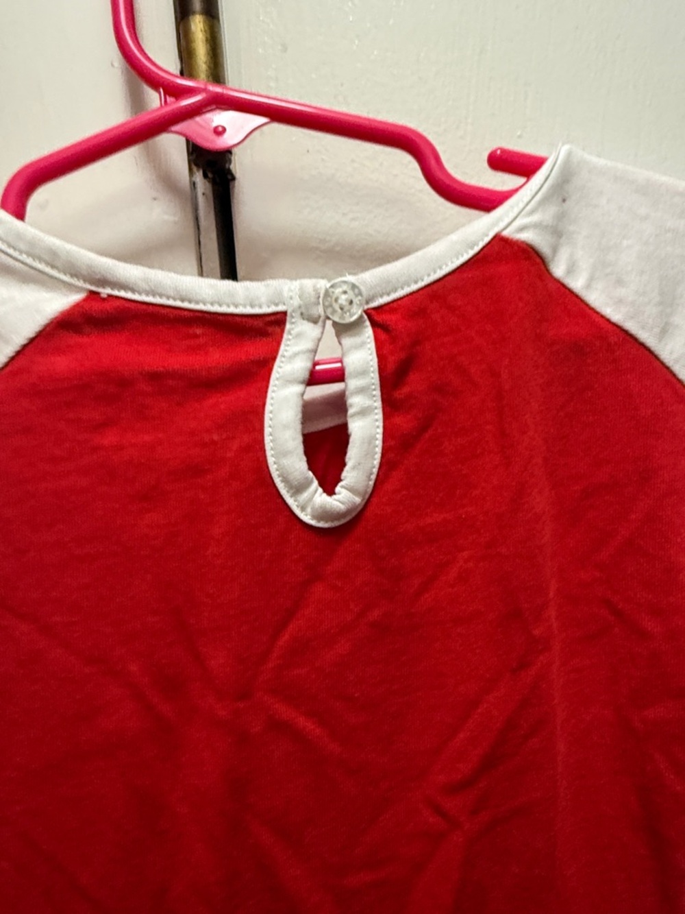 Buckeyes Red & White Girls' Raglan Dress - Picture 6 of 6